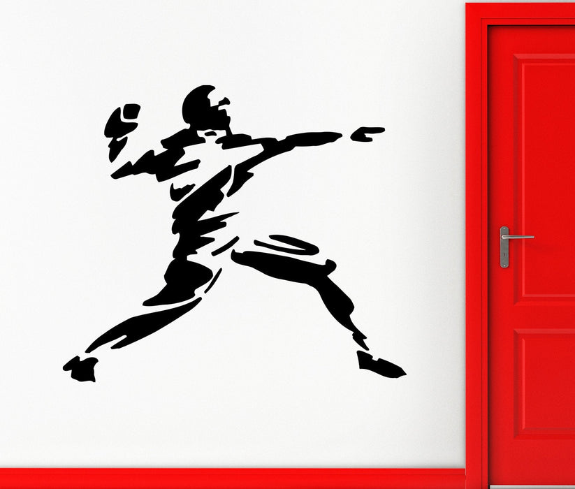 Wall Vinyl Sticker Decal American Football Throw Ball Player Rugby Unique Gift (ed420)