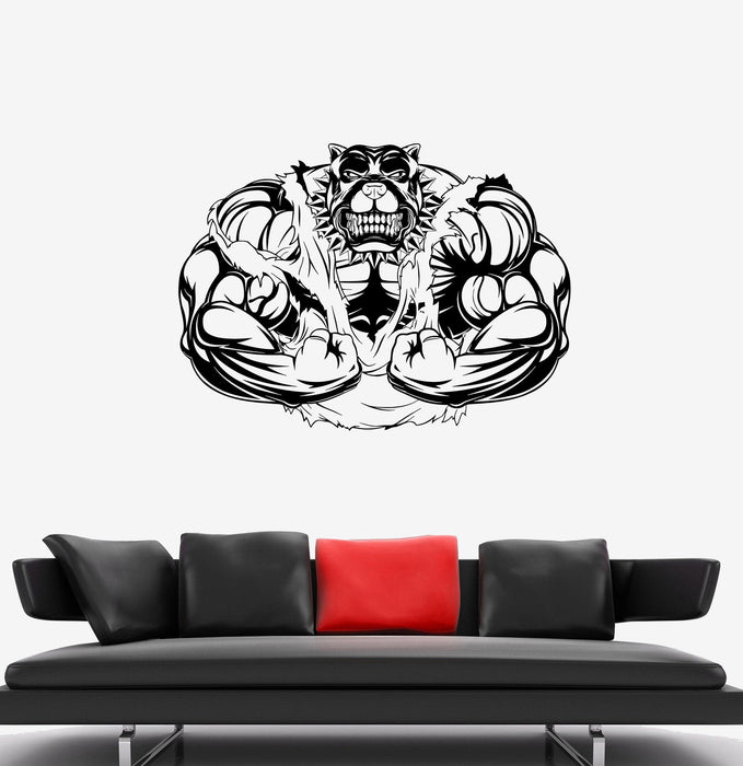 Wall Stickers Power Sport Bulldog Energy Muscles Animal Vinyl Decal Unique Gift (ed491)