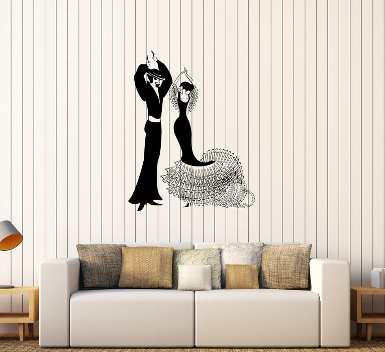 Wall Stickers Spain Flamenco Dance Pasodoble Partners Dancer Vinyl Decal Unique Gift (ed508)