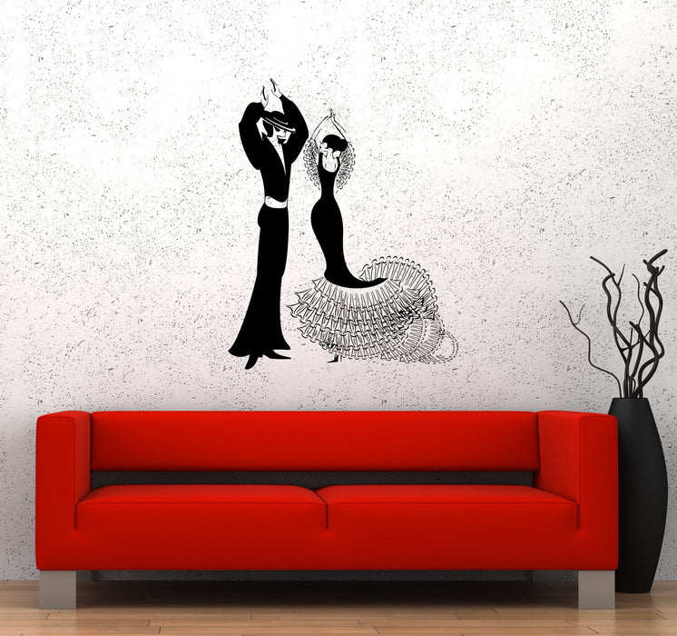 Wall Stickers Spain Flamenco Dance Pasodoble Partners Dancer Vinyl Decal Unique Gift (ed508)