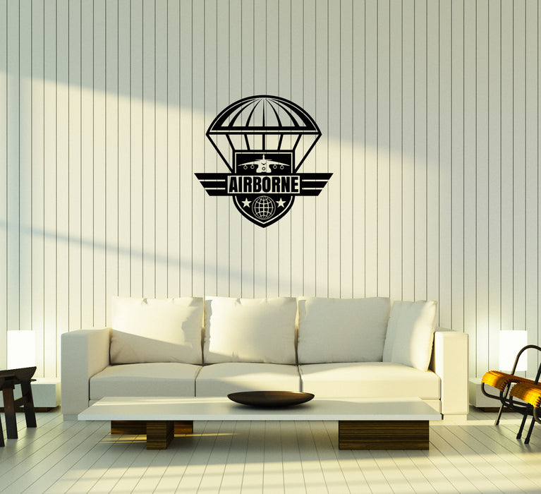 Wall Vinyl Sticker Airborne Division Army Air Force Aircraft Decal Unique Gift (ed517)