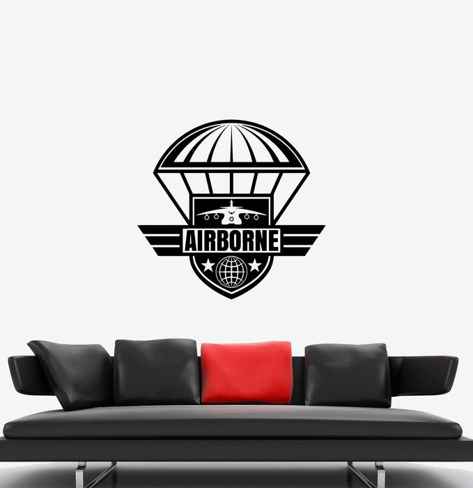 Wall Vinyl Sticker Airborne Division Army Air Force Aircraft Decal Unique Gift (ed517)