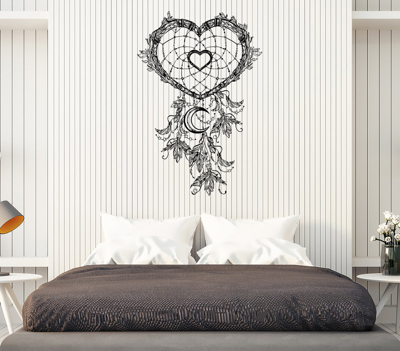 Heart Dreamcatcher Bedroom Decor Pattern Decal Wall Vinyl Sticker Unique Gift (ed556)