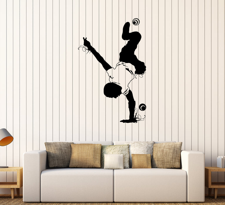 Wall Decal Sport Dance Decor Break Dancer Youth Acrobatics Vinyl Decal Unique Gift (ed563)