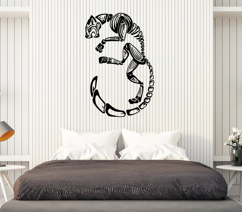 Wall Decal Cat Skeleton Dance Pattern Character Pet Vinyl Sticker Unique Gift (ed570)