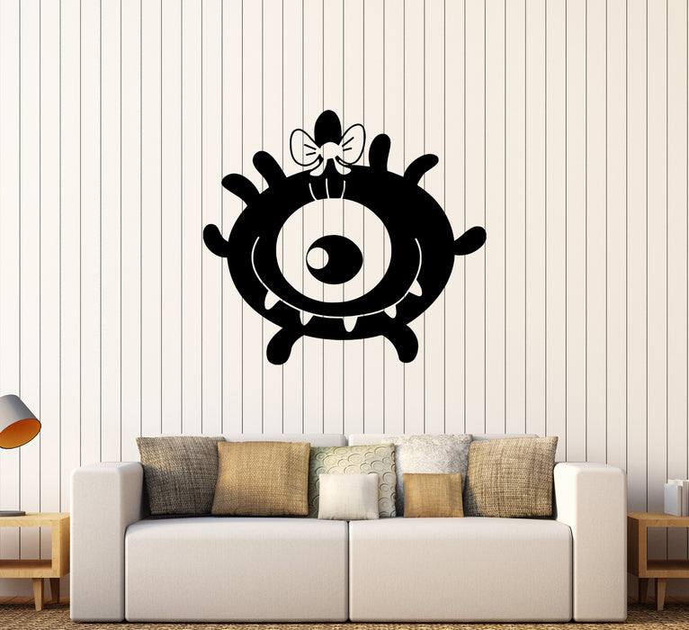 Wall Decal Funny Monster Cartoon Fantasy Figure Vinyl Sticker Unique Gift (ed579)