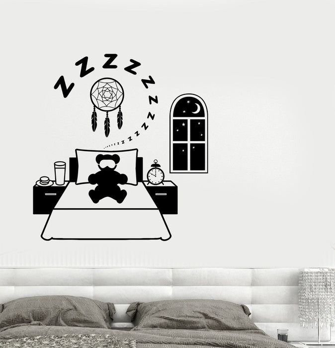 Wall Decal Dream Catcher Children's Room Night Toy Vinyl Sticker Unique Gift (ed581)