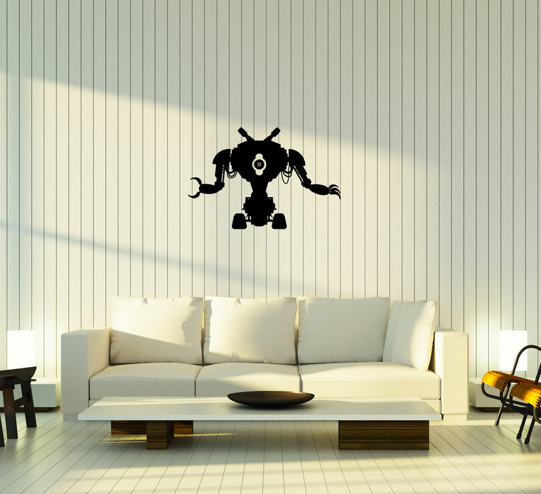 Wall Decal Robot Toy Machine Engineering Electronics Mechanics Vinyl Sticker Unique Gift (ed631)