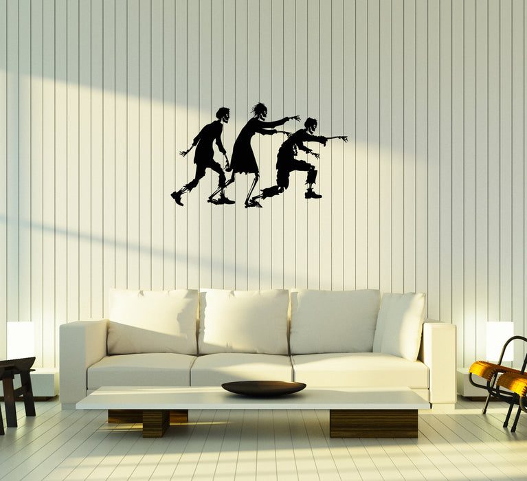 Wall Decal Zombie Dead Skeletons People Fear Monsters Vinyl Sticker Unique Gift (ed644)