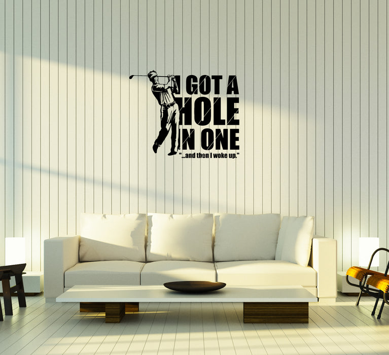 Wall Decal Sports Golf Player Game Recreation Vinyl Sticker Unique Gift (ed688)