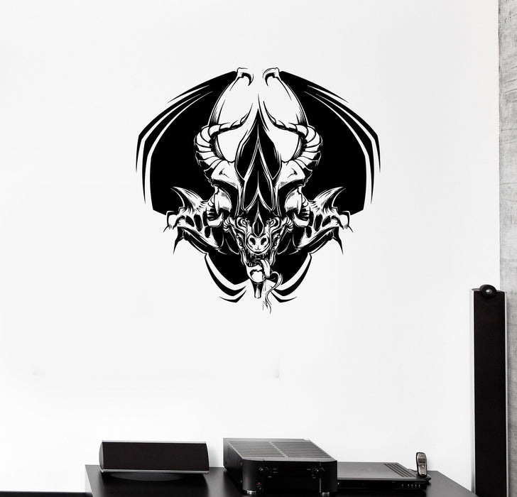 Wall Decal Demon Monster Dragon Devil Venom Winged Vinyl Sticker Unique Gift (ed701)