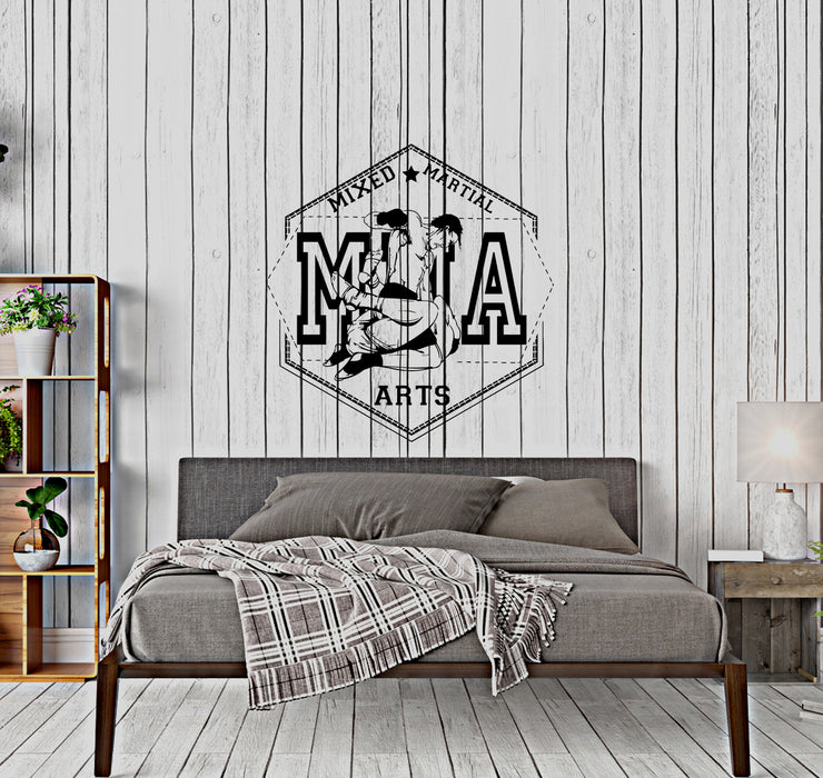 Wall Decal Sport Training Ring MMA Fighting Martial Arts Vinyl Sticker ...