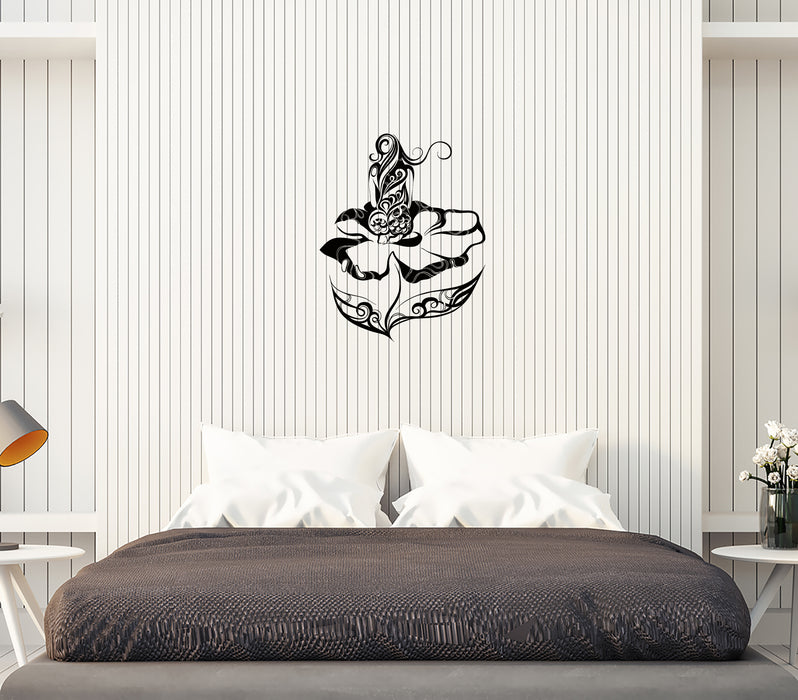 Wall Decal Naked Girl Nature Beautiful Sexy Woman Flower Vinyl Sticker Unique Gift (ed742)