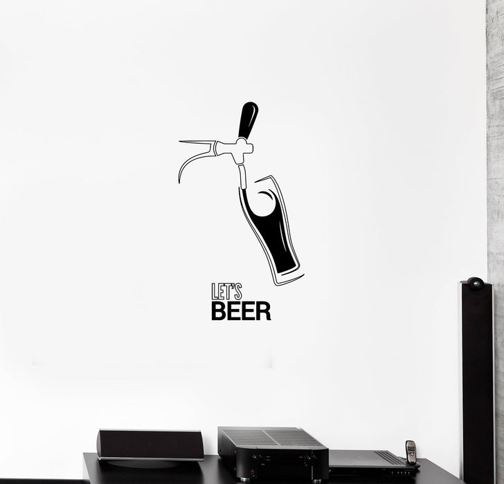 Wall Decal Bar Night Club Beer Rest Party Drinks Vinyl Sticker Unique Gift (ed759)