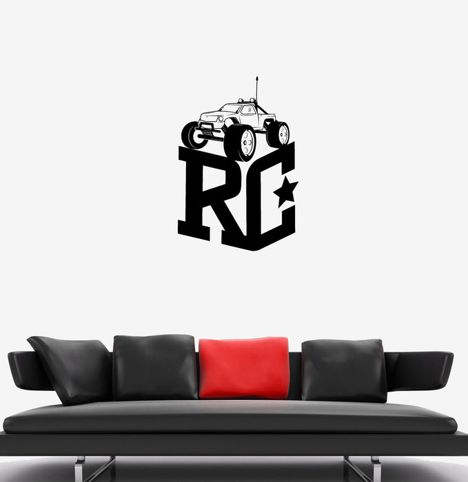 Wall Decal Radio Controlled Toy Machine Children's Room Vinyl Sticker Unique Gift (ed763)