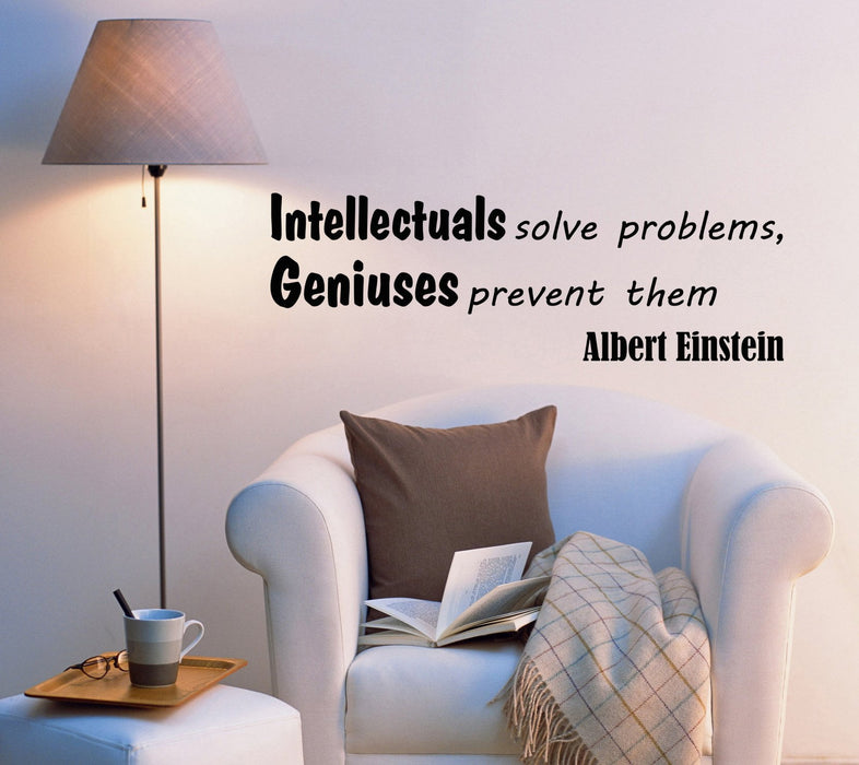 Wall Decal Office Science Famous Thoughts Words Vinyl Sticker (ed830) (22.5 in X 7 in)