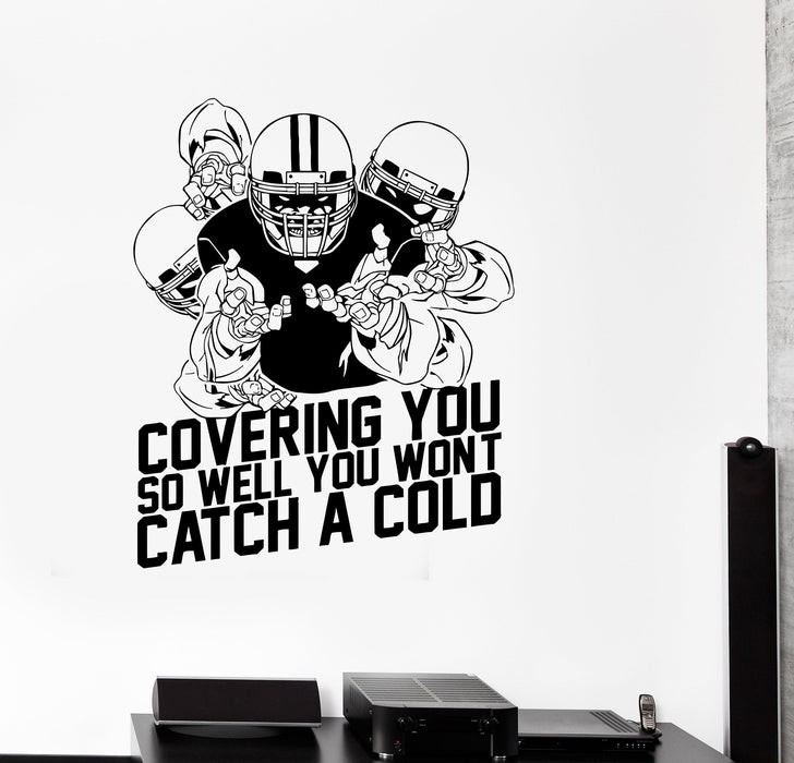 Wall Decal Game Football Players Sports Extreme Inscription Vinyl Sticker (ed909)