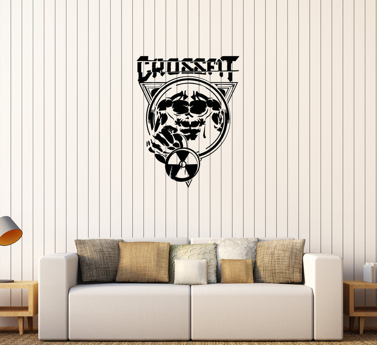 Wall Decal CrossFit Fitness Sport Gym Muscles Vinyl Sticker (ed911)