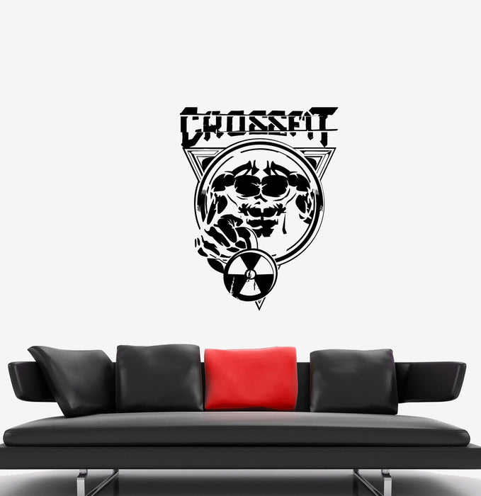 Wall Decal CrossFit Fitness Sport Gym Muscles Vinyl Sticker (ed911)