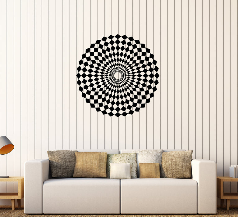 Наклейка на стену Иллюзия Круг Спираль Фокус Центр Виниловая наклейка (ed922)
