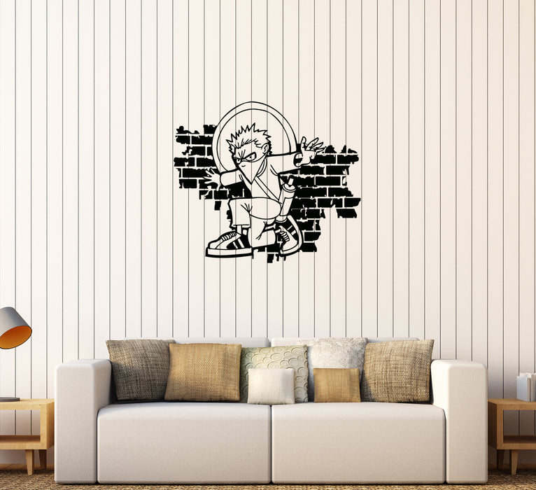 Autocollant mural Graffiti Street Art Dessin sur le mur Décor Vinyle Autocollant (ed937)