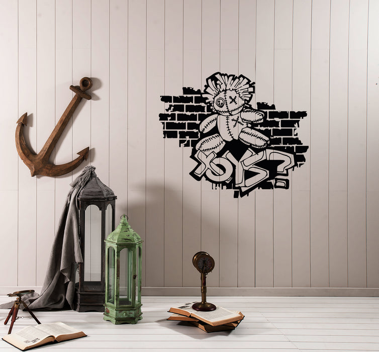 Наклейка на стену Уличное искусство Граффити Рисование Игрушки Игра Кукла Виниловая наклейка (ed942)