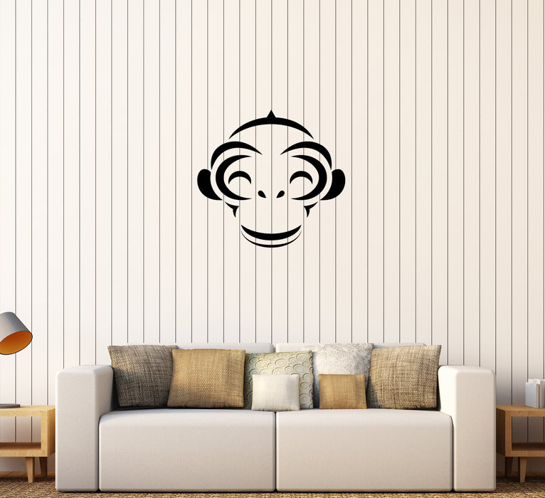 Wall Decal Animal Africa Monkey Smile Funny Vinyl Sticker (ed945)