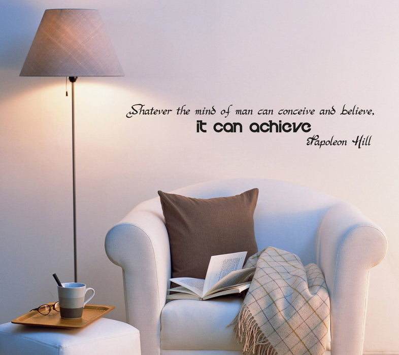 Wall Decal Office Inspiring Quotes Mind Mirror Letters Vinyl Sticker (ed951) (22.5 in X 4 in)