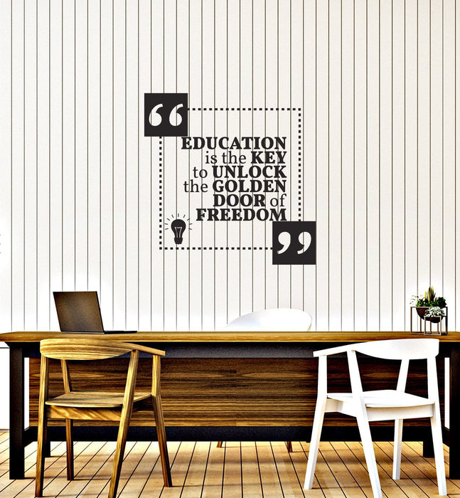 Vinyl Wall Decal Education Quote Science Class Lab School Saying Interior Stickers Mural (ig5844)