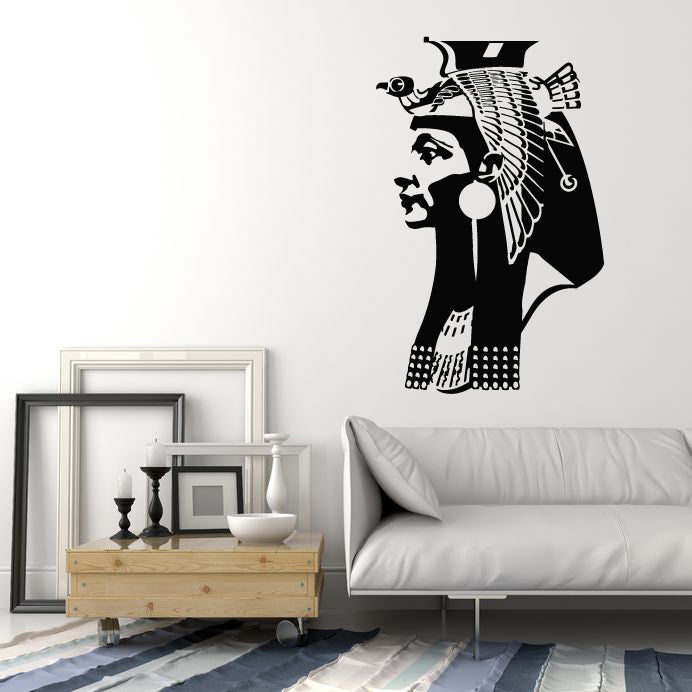 Vinyl Wall Decal Ancient Egyptian Woman Queen Cleopatra Stickers Mural (g4294)