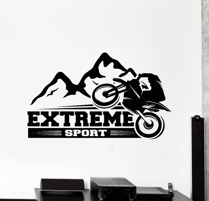 Vinyl Wall Decal Speed Bike Sport Race Motor Extreme Racing Stickers Mural (g5961)