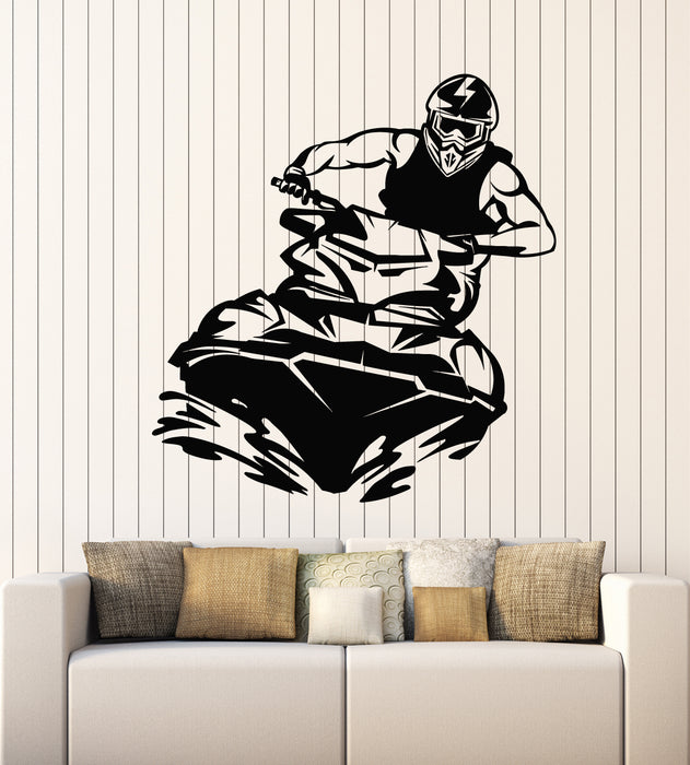 Autocollant mural en vinyle Sports nautiques extrêmes Embarcation Courses nautiques Jet Ski Autocollants Mural (g7000)