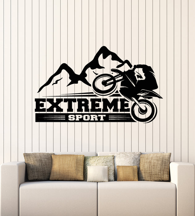 Vinyl Wall Decal Speed Bike Sport Race Motor Extreme Racing Stickers Mural (g5961)