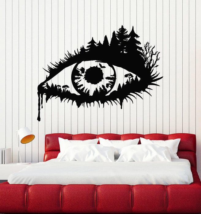 Vinyl Wall Decal Abstract Eye Nature Forest Tree Branches Stickers Mural (g3369)