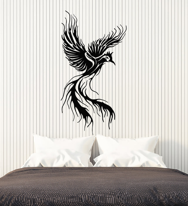 Vinyl Wall Decal Phoenix Fly Bird Fantasy Fairytale Kids Room Stickers Mural (g2899)