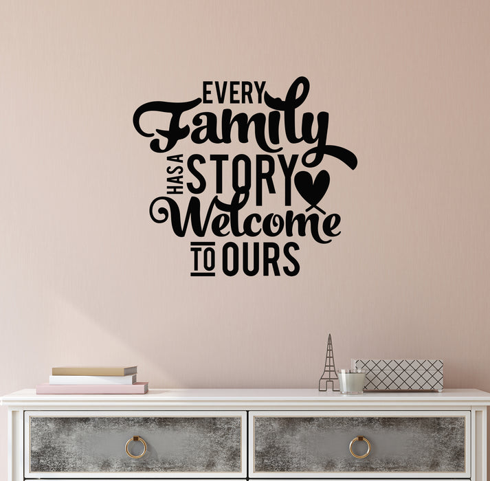 Vinyl Wall Decal Family Quote Words Phrase Home Comfort Stickers Mural (ig6438)