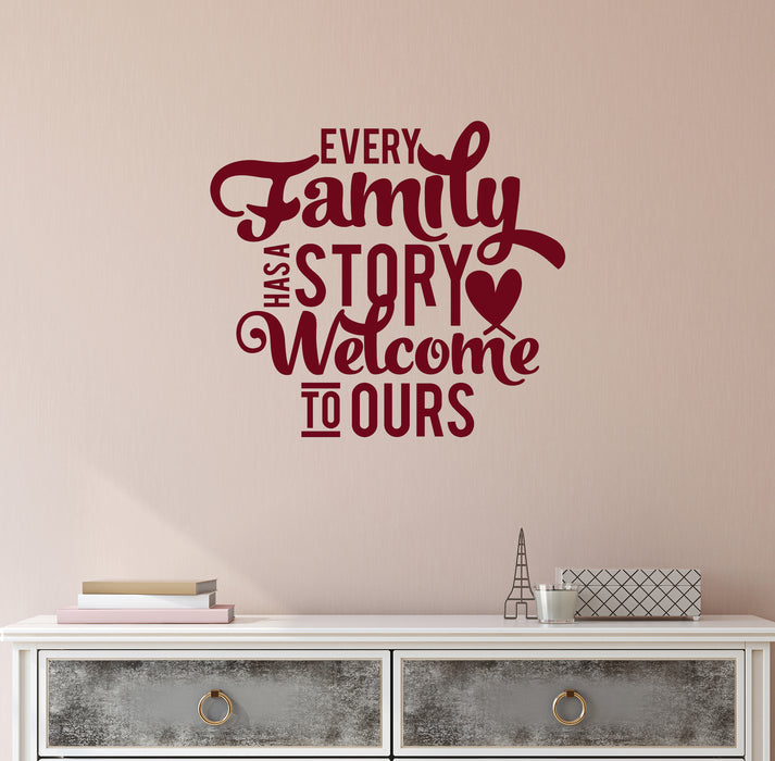 Vinyl Wall Decal Family Quote Words Phrase Home Comfort Stickers Mural (ig6438)