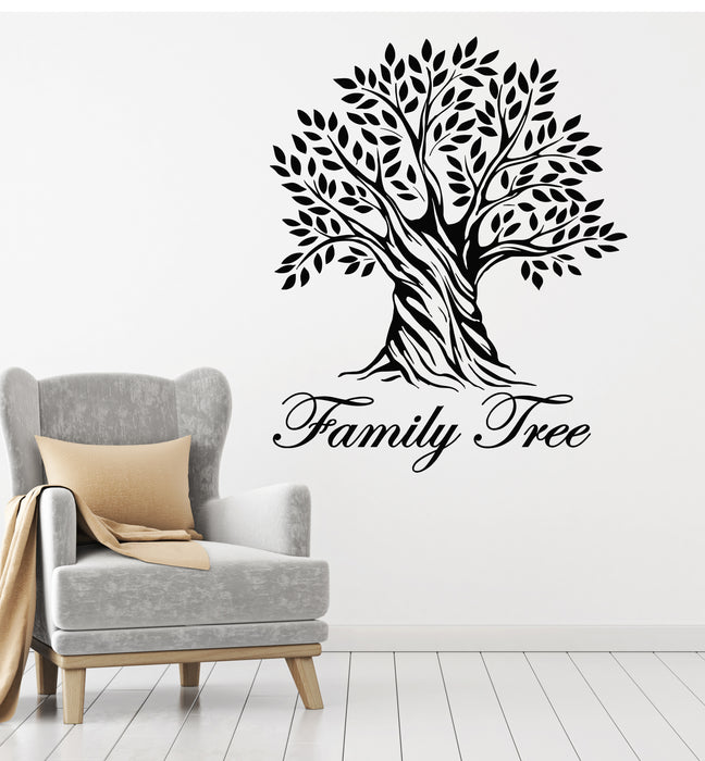 Vinyl Wall Decal Living Room Art Family Tree Branch Leaves Stickers Mural (g3279)