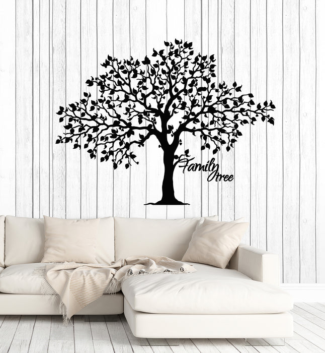Vinyl Wall Decal Family Tree Branch Nature Living Room Idea Stickers Mural (g3118)
