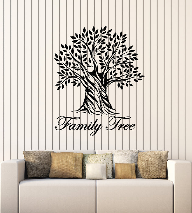 Vinyl Wall Decal Living Room Art Family Tree Branch Leaves Stickers Mural (g3279)
