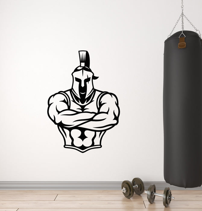 Vinyl Wall Decal Fight Club Helmet Strongman Gym Sports Stickers Mural (g4704)