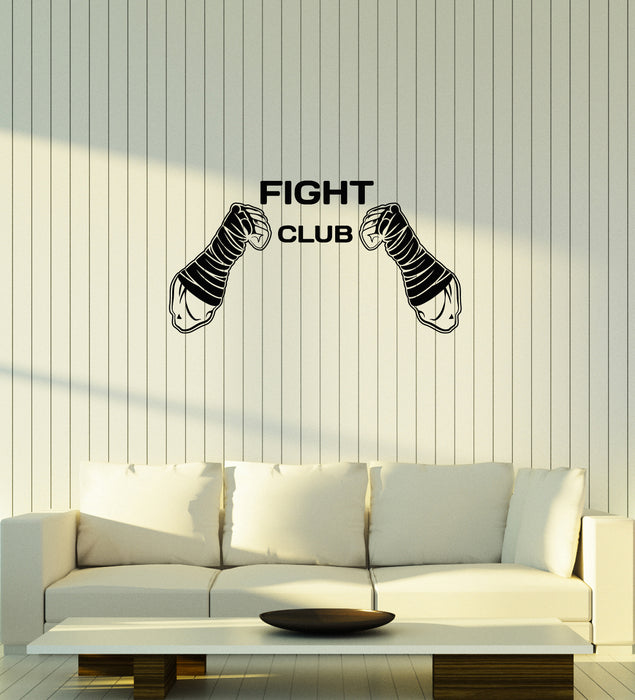 Vinyl Wall Decal Fight Club MMA Fighting Martial Arts Sports Interior Stickers Mural (ig5981)