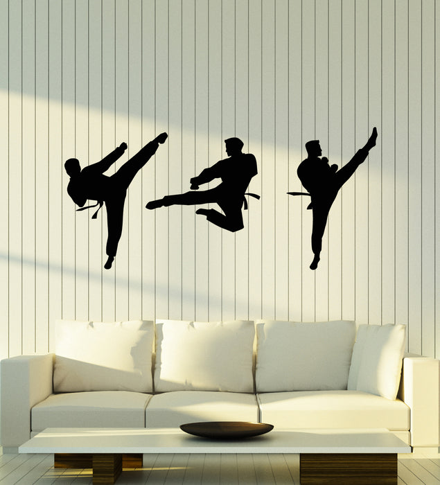 Vinyl Wall Decal Martial Arts Oriental Fighting Karate Man Sports Stickers Mural (g5006)