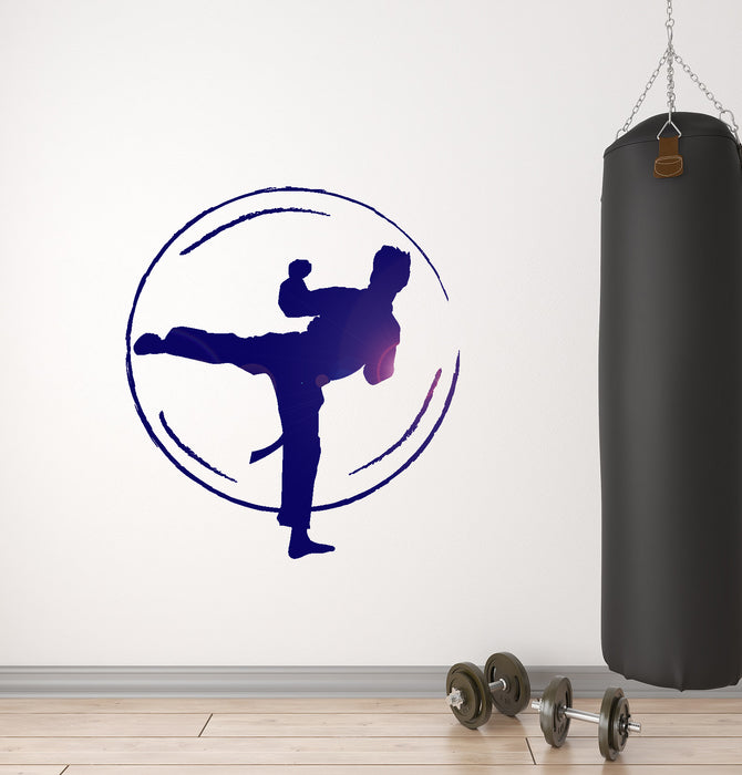 Vinyl Decal MMA Fight Sport Jiu Jitsu Karate Fighter Wall Sticker Mural Unique Gift (004ig)