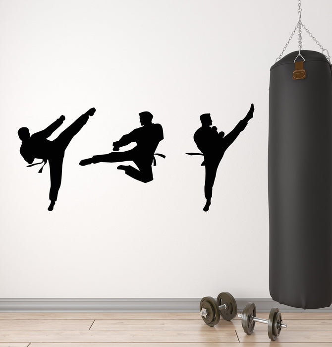 Vinyl Wall Decal Martial Arts Oriental Fighting Karate Man Sports Stickers Mural (g5006)