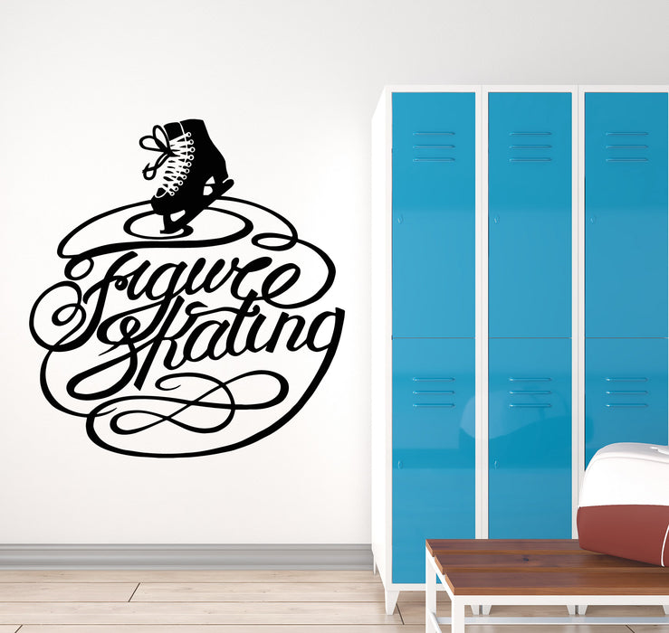 Vinyl Wall Decal Figure Skating Winter Sport Olympic Games Stickers Mural (g2763)