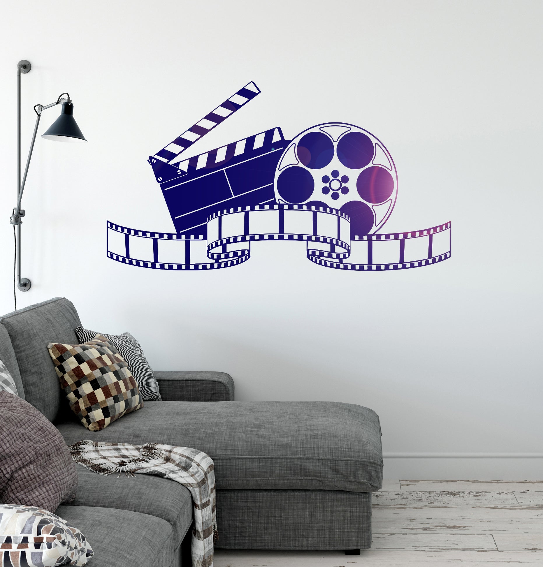 Vinyl Wall Decal Filming Art Cinema Film Movie Stickers Mural Unique G ...
