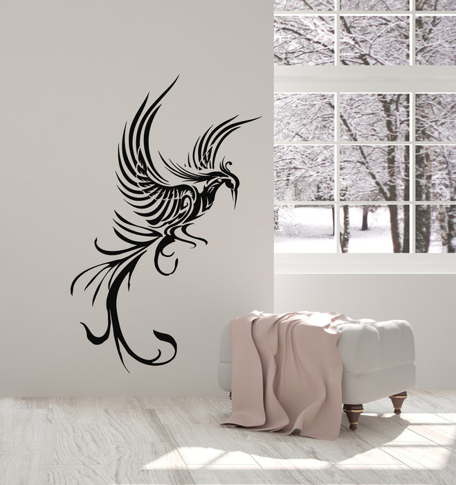 Vinyl Wall Decal Phoenix Fire Bird Fantasy Bird Mythology Bird Decor Stickers Mural (g6909)