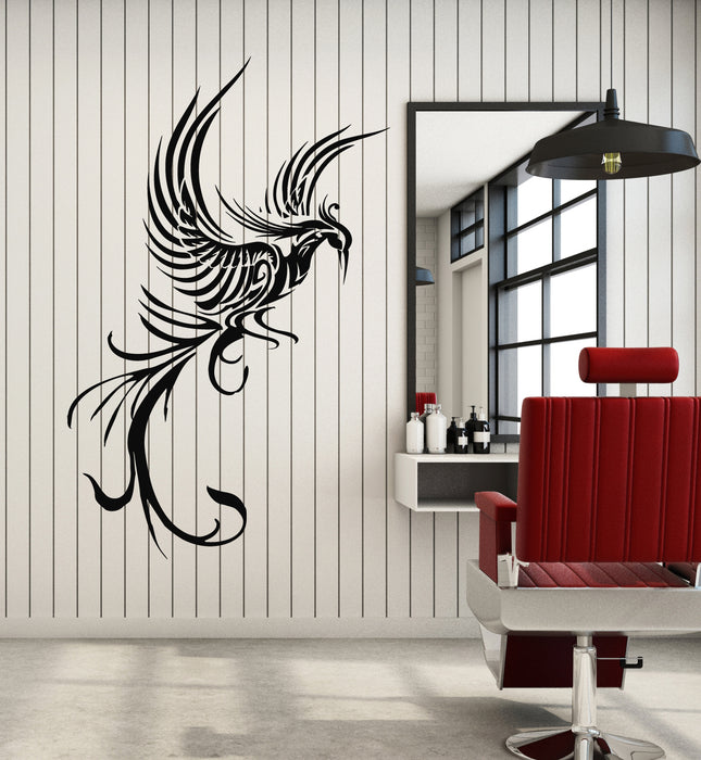 Vinyl Wall Decal Phoenix Fire Bird Fantasy Bird Mythology Bird Decor Stickers Mural (g6909)