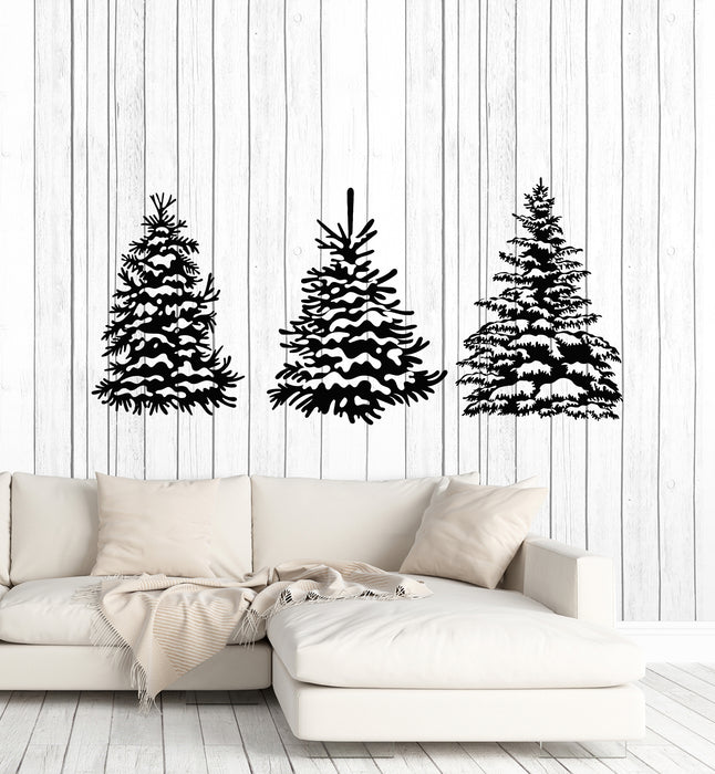 Vinyl Wall Decal Fir Trees Forest Nature Decor Home Interior Stickers Mural (g5233)